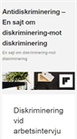 Mobile Screenshot of antidiskriminering.nu